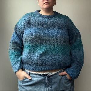 Blue Gradient Women's Sweater